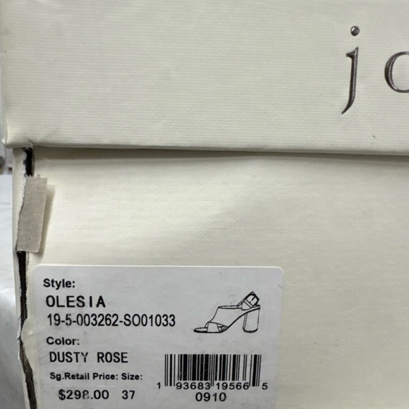 Joie Women's Olesia Heeled Sandal. Dusty rose. Size 37.New with box .R14 - Picture 6 of 6